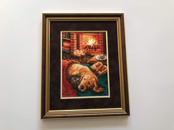 Broderikit Riolis "Ved komfuret" 21x30 cm