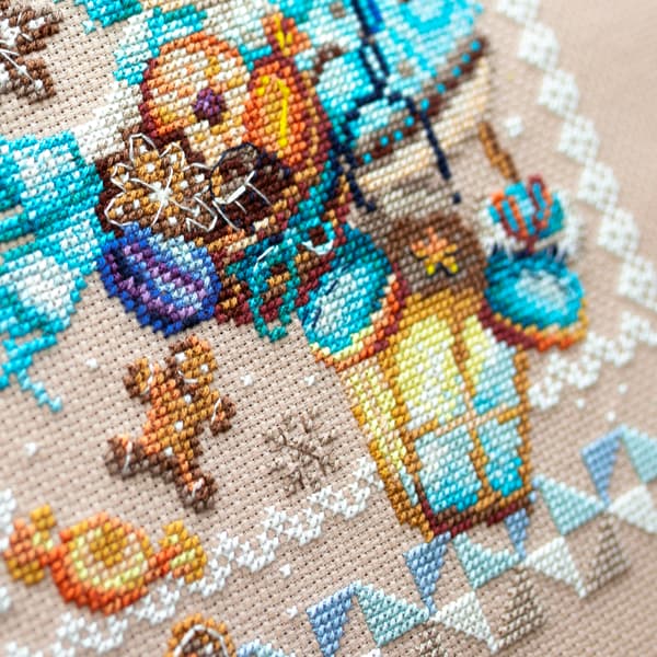 Broderikit Magic Needle "Julgodis" 17x27 cm
