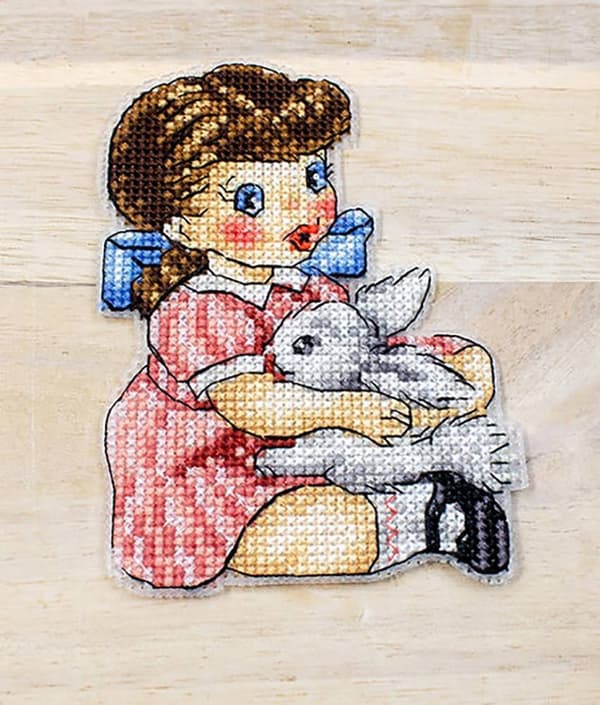 Broderikit LetiStitch L8032 - "Påskepynt 8 stk." 8x11 cm