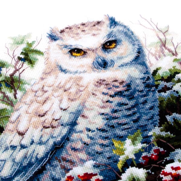 Broderisett Magic Needle "Snøugle" 26x26 cm