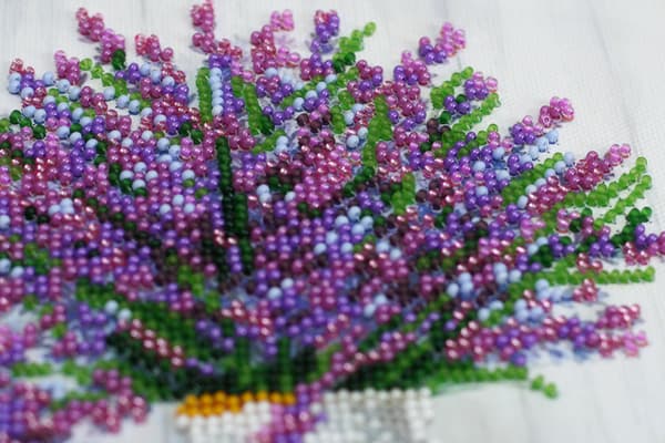 Perlebroderi Abris Art "Lavendelduft" 20x20 cm