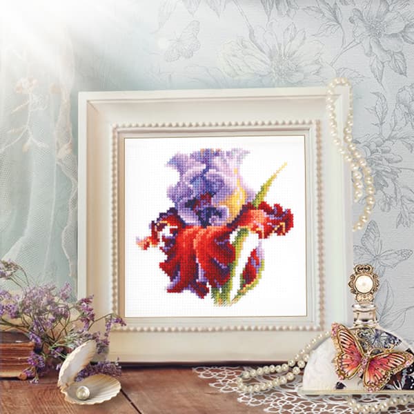 Broderisett Magic Needle "Iris" 11x11 cm