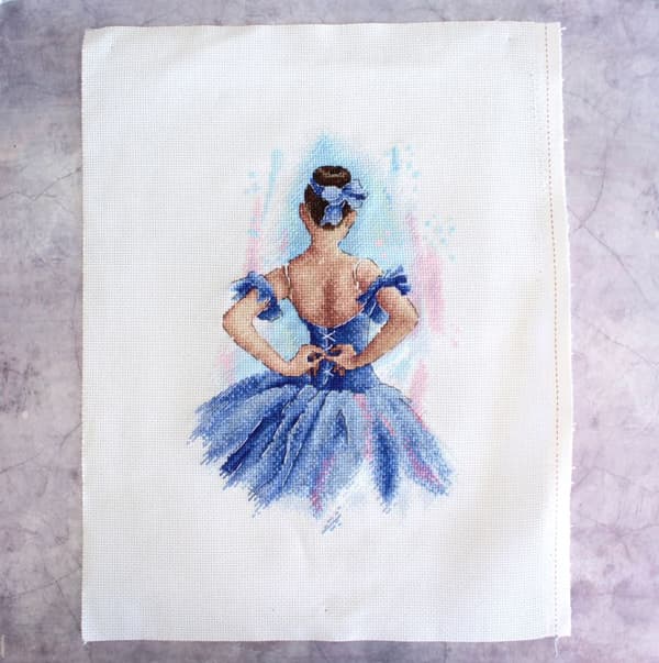 Broderikit MP Studia "Bakom kulisserna" 18x26 cm