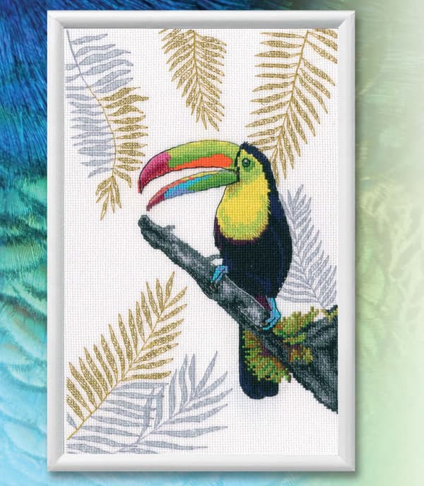 Broderikit RTO "Tukan" 15.5x24 cm