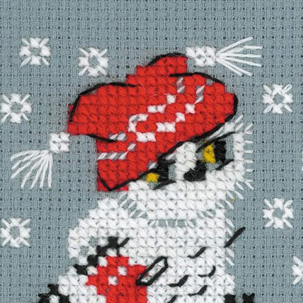 Broderikit Riolis "Snö" 9x9 cm
