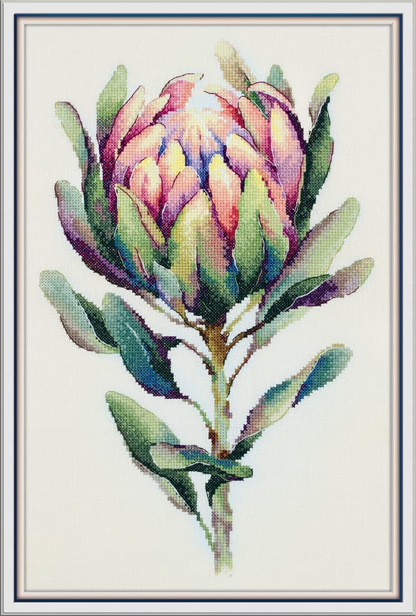 Broderisett Panna «Protea» 38x24,5 cm