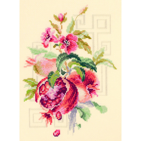 Broderikit Magic Needle "Granatäpple" 18x25 cm