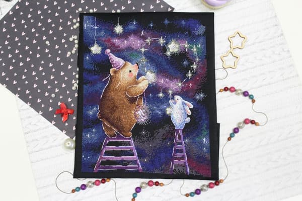 Broderikit MP Studia "Dekorera himlen" 21x26 cm