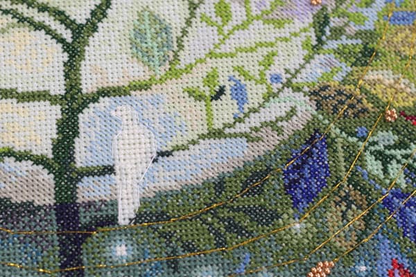 Broderikit Abris Art "Verdens træer" 30x33 cm