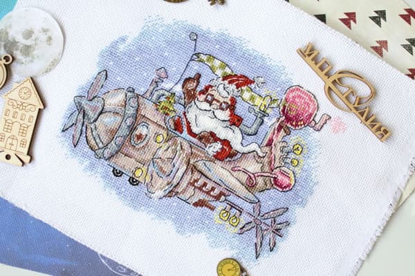 Broderikit MP Studia "Rolig flyvning" 20x16 cm