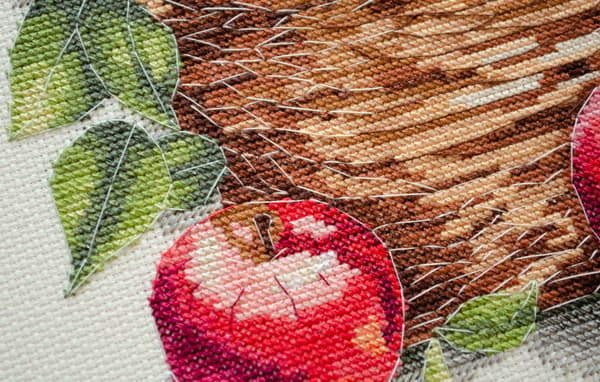Broderikit Abris Art "Äpplen i mängd" 23x22 cm