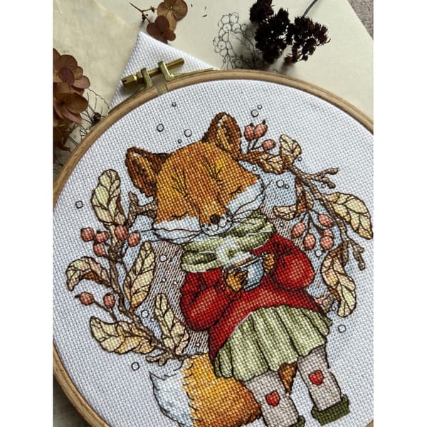 Broderikit Andriana "Höstte" 15x17 cm