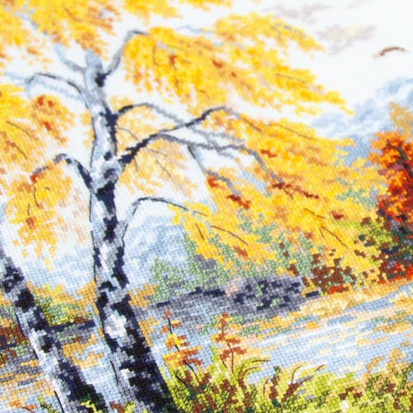 Broderikit Magic Needle "Gyldne oktober" 36x28 cm