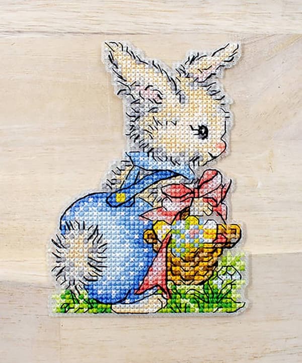 Broderikit LetiStitch L8032 - "Påskepynt 8 stk." 8x11 cm