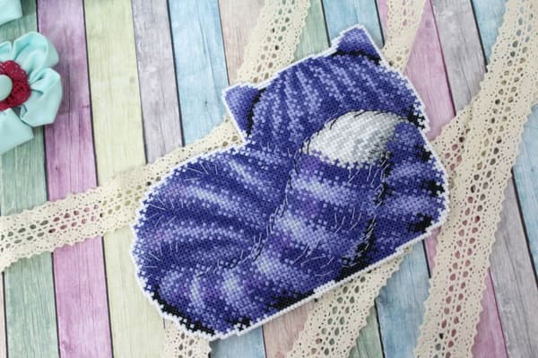 Broderikit plastic canvas MP Studia "Cheshirekatt" 16x11 cm