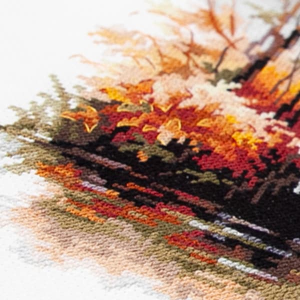 Broderisett Magic Needle "Hvit hegre" 26x26 cm