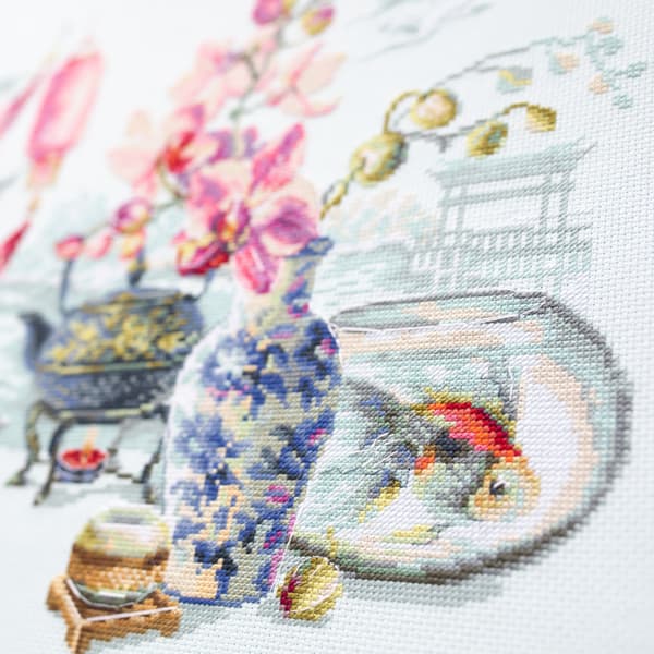Broderikit Magic Needle "Orientalsk ro" 40x30 cm