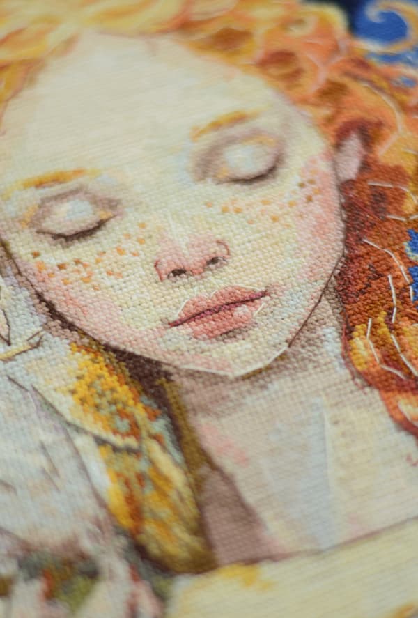 Broderikit Abris Art "Månens datter" 25x24cm