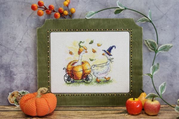 Broderikit MP Studia "Festvagn" 13x11 cm