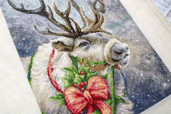Broderikit Luca-S B598 - "Julehjort" 21x30 cm