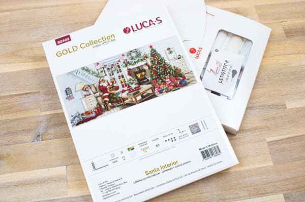 Broderikit Luca-S B2408 - "Tomteinredning" 65x29 cm