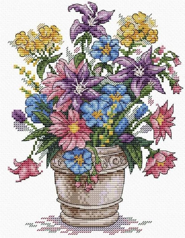 Broderikit MP Studia "Inspirationsbukett" 17x21 cm