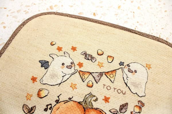 Broderikit LetiStitch L8814 - "Boo til dig" 15x14 cm
