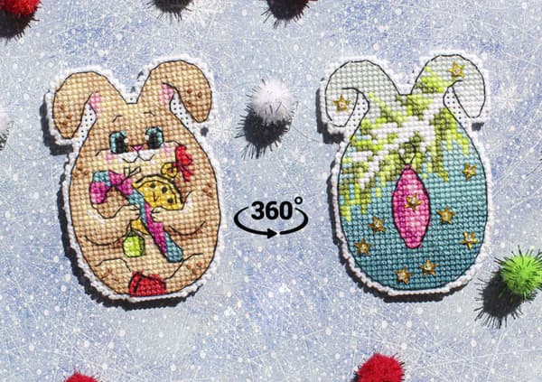 Broderikit plastic canvas MP Studia "Festsäsong" 6x8 cm