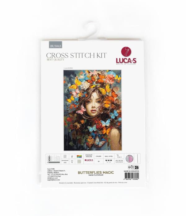 Broderikit Luca-S BU5043 - "Sommerfuglemagi" 29x40 cm
