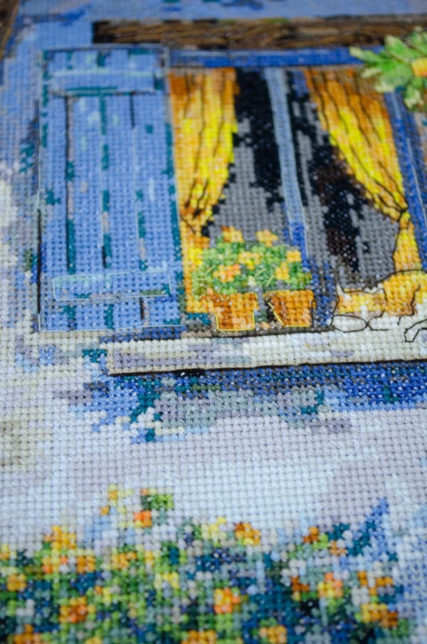 Broderikit Abris Art "Middelhavsdrøm" 18x34cm