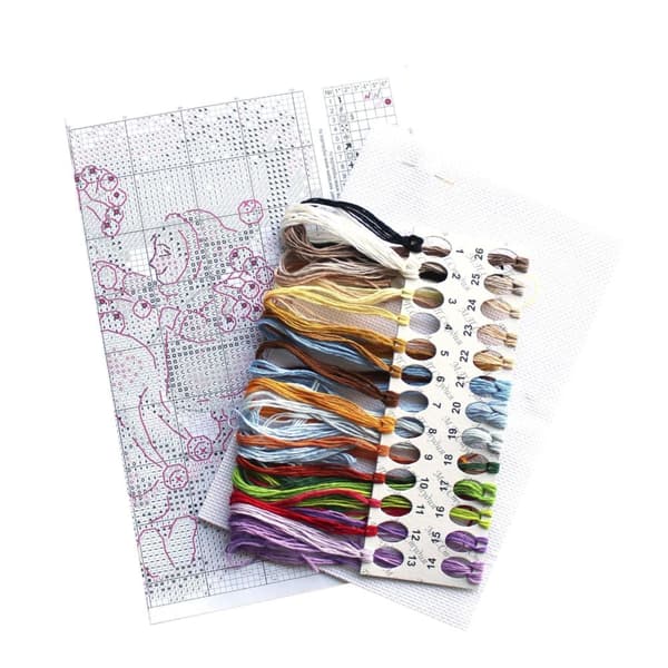Broderikit MP Studia "Venligt hold" 19x15 cm