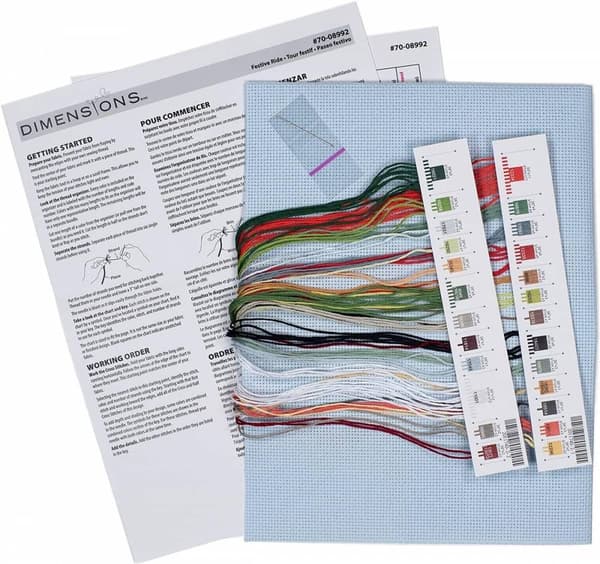Broderikit Dimensions "Festlig tur" 25.4x20.3 cm