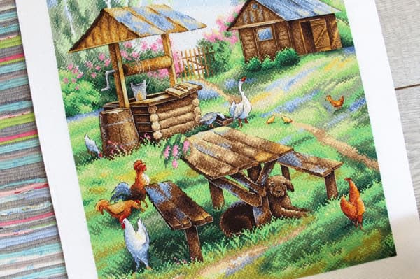 Broderikit MP Studia "Bondgård" 29x36 cm