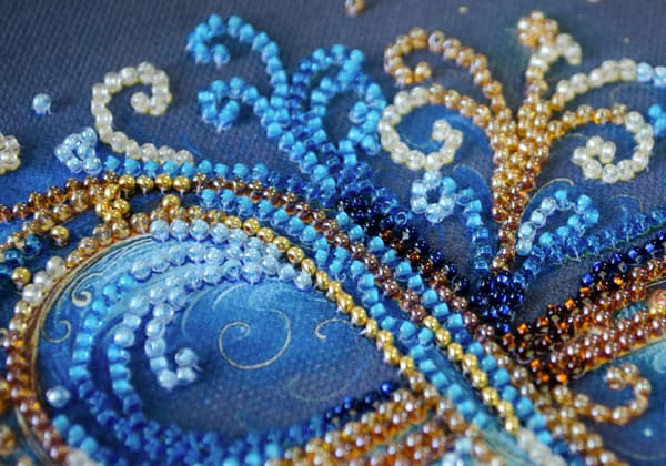 Perlebroderi Abris Art "Uendelighed" 15x15cm