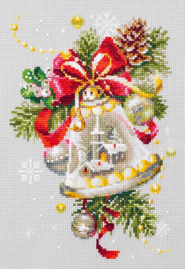 Broderikit Magic Needle "Julbjällra" 16x23 cm