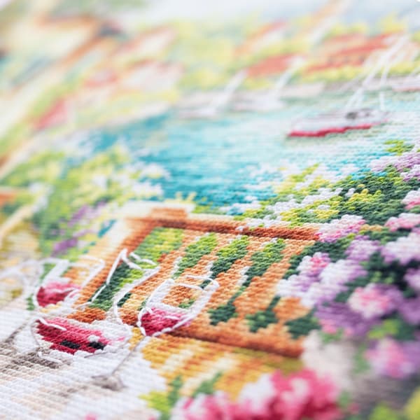 Broderikit Magic Needle "Lombardisk sommar" 40x30 cm