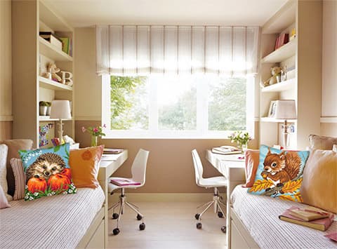 Broderisett Pute Collection D`Art 5271 - "Pinnsvin med epler" 40x40 cm