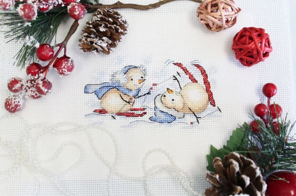 Broderisett MP Studia "Vinterkonkurranser" 13x8 cm