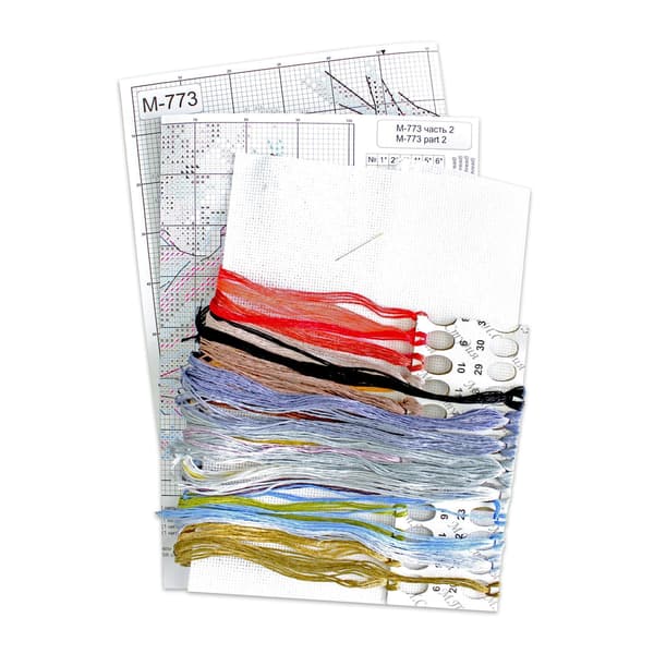 Broderisett MP Studia "Uventede naboer" 28x18cm