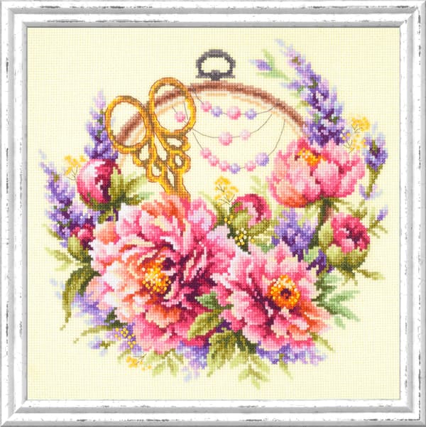 Broderisett Magic Needle "Peon for brodereren" 25x25 cm