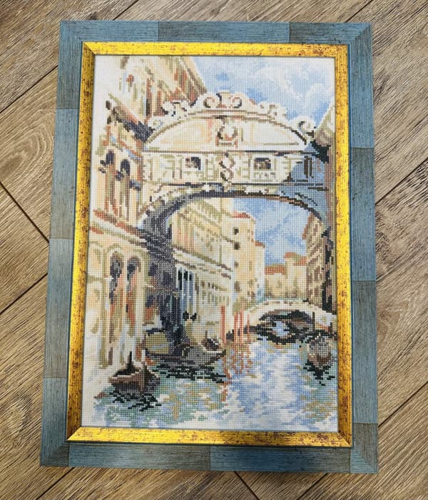Broderikit Riolis "Venedig. Sukkernes bro" 26x38 cm