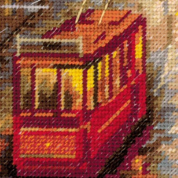 Broderikit Riolis "Varm höst" 30x30 cm
