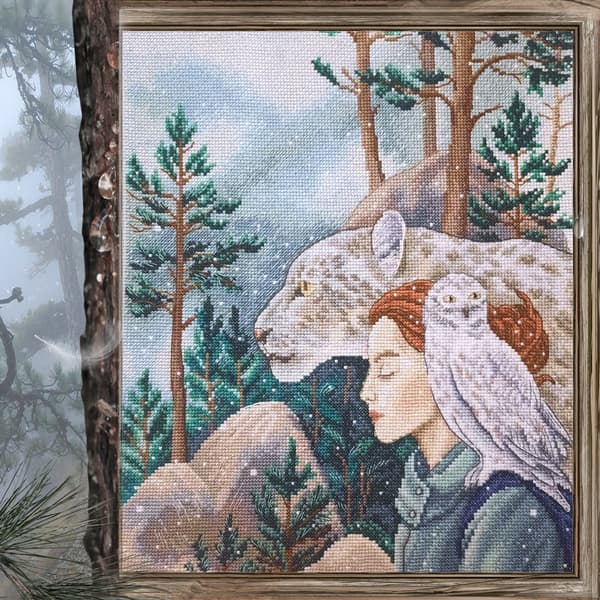Broderikit RTO "Vi tre" 26,5x32,5 cm