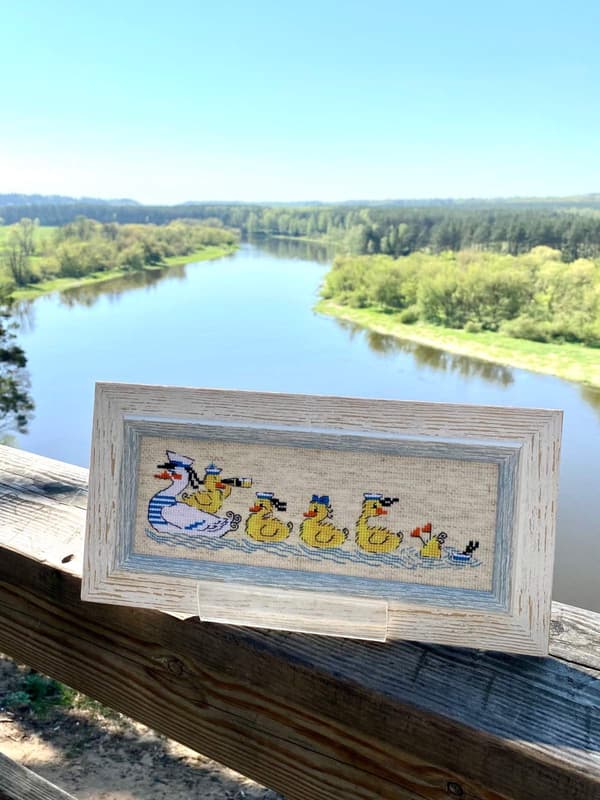 Broderisett Riolis "Over bølgene" 24x8 cm