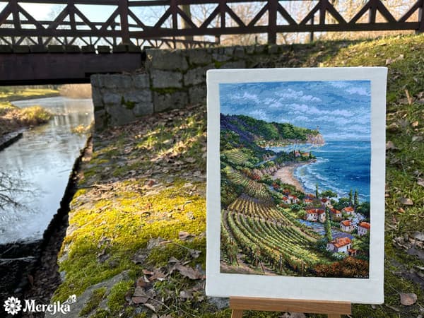 Broderikit Merejka K-226 - "Kustvy" 33.5x25 cm