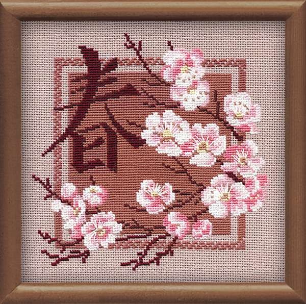 Broderikit Riolis "Vår" 20x20 cm
