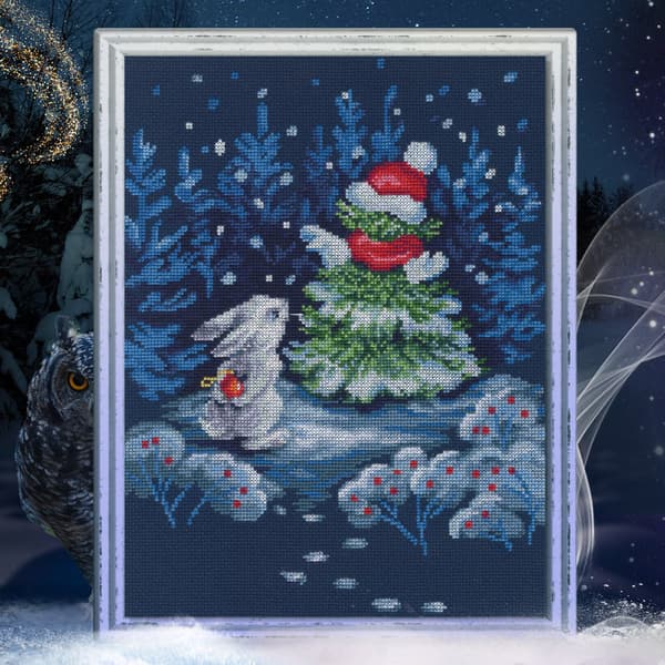 Broderikit RTO "Gave til juletræet" 28.5x22.5