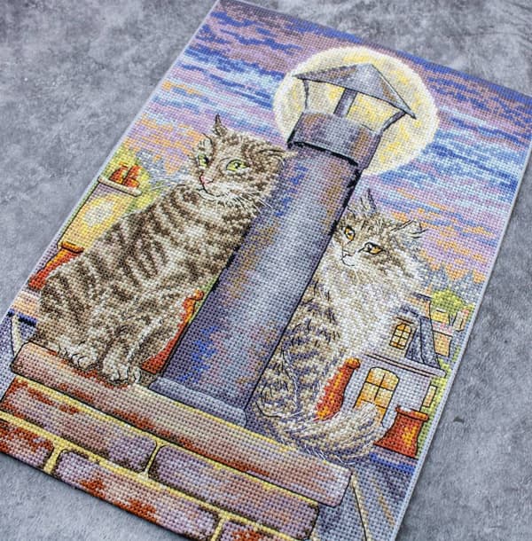 Broderisett LetiStitch L8066 - "Romantikk" 18x26 cm