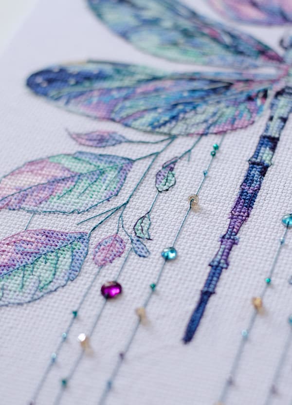 Broderikit Abris Art "Sommerens muse" 24x34cm