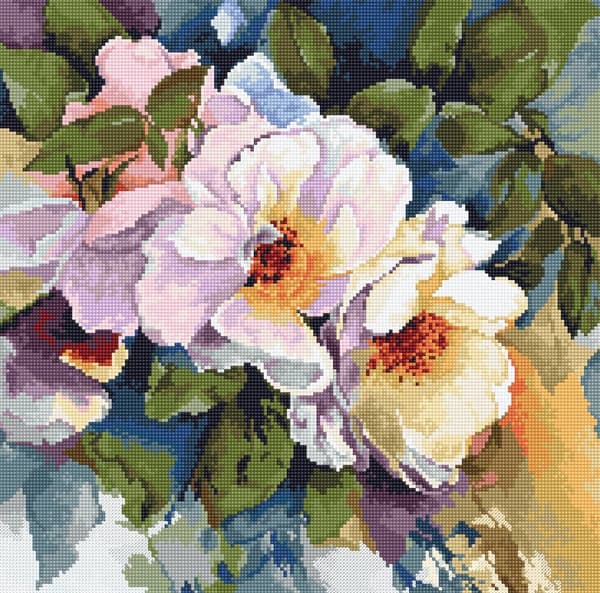 Broderikit Luca-S B2402 - "Rosor" 29x29 cm